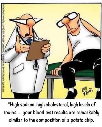 Blood Test Results - Chemistry Like A Potato Chip