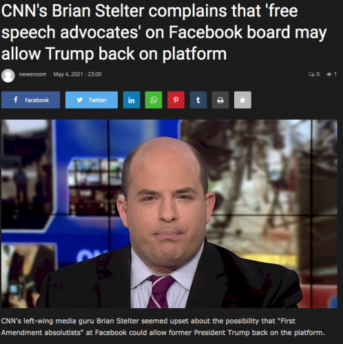 cnn racketeers openly complain about 1st amendment and freespeech stelter liars left media racketeering stalinist censorship