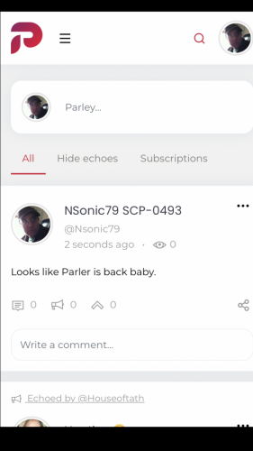 Parler online