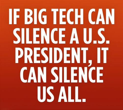 If Big Tech Can Silence A US President ... meme