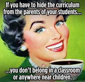 If you have to hide the curriculum - meme