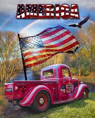 USFlag45AmericaRedTruck