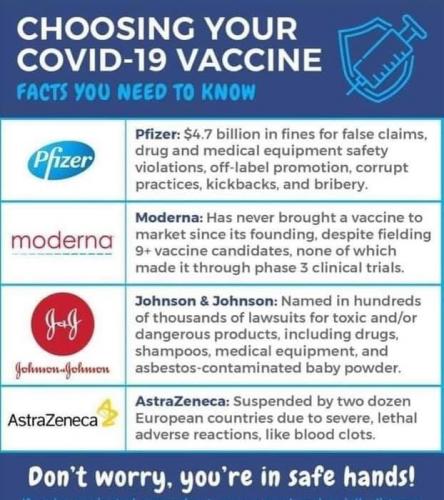 Choosing your COVID-19 Vaccine - meme