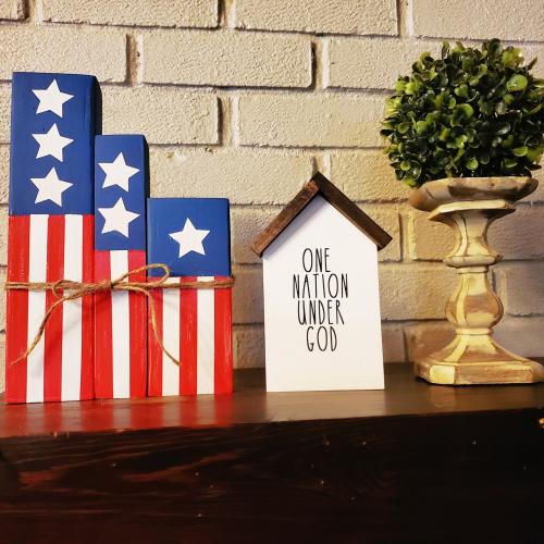 etsy item 1 one nation under god house