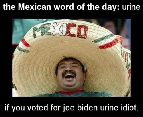 Mexican word of the day urine