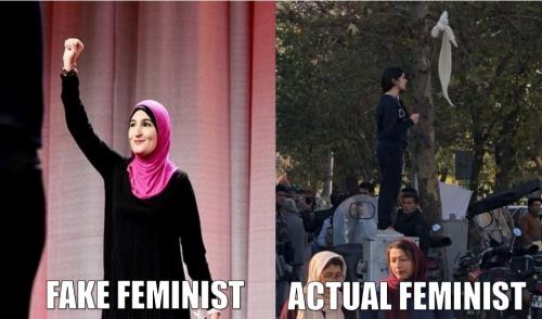 feminists real vs fake iran vs sarsour