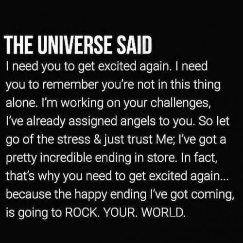 The Universe said