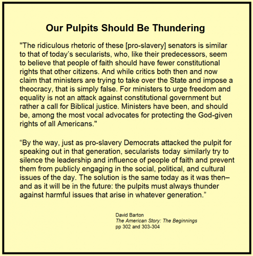 Pulpits should thunder - David Barton quote