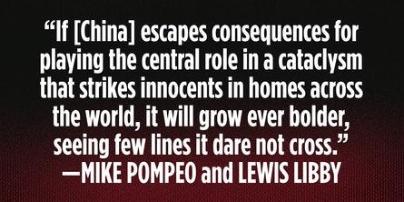 CHINA MUST PAY A HEAVY PRICE