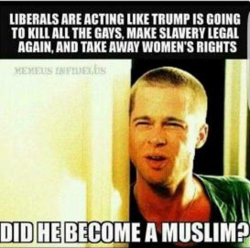 feminism kill gays take womens rights did trump become a muslim moslem