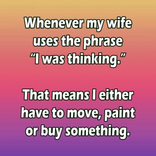 WIFE SAYS