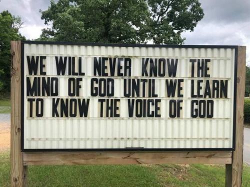 know the voice of God