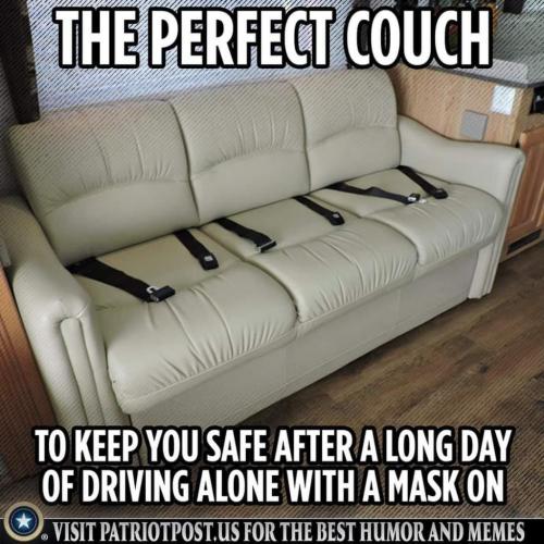 The Perfect Couch for Maskers