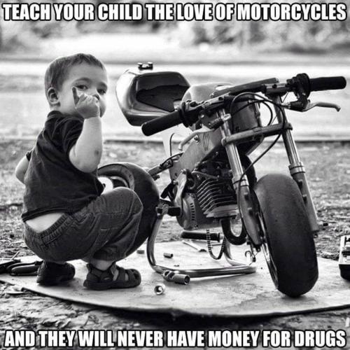 Teach your children the love of motorcycles