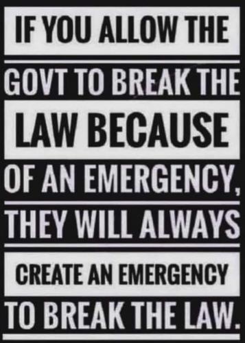 If You Allow the Government to Break the Law...