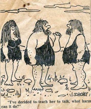 teach her to talk caveman feminism