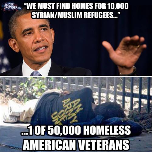 democrat priorities refugees vs homeless american veterans