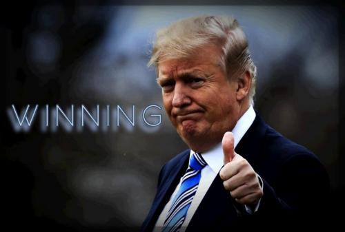 President Trump is winning