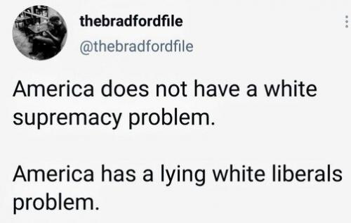 lying white liberal problem