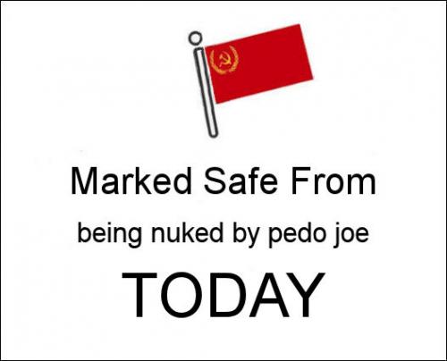 being nuked by pedo joe