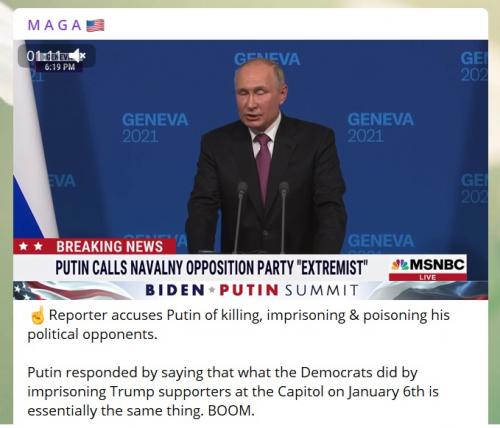 Putin Press Conference in Geneva