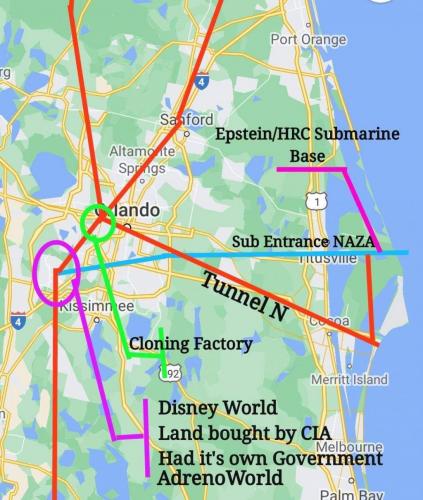 Disneyworld Florida sub tunnel destroyed