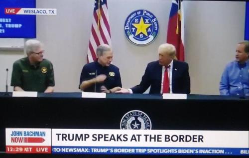TRUMP SPEAKS AT THE BORDER