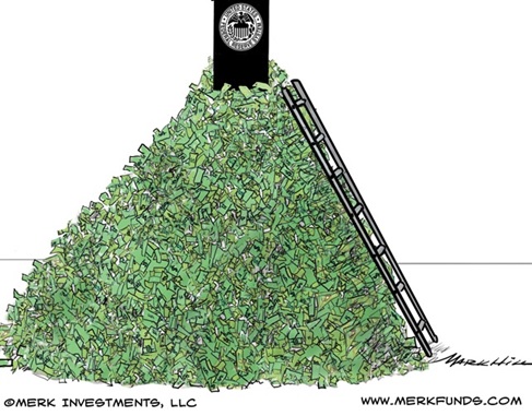 Federal Reserve mountain of money