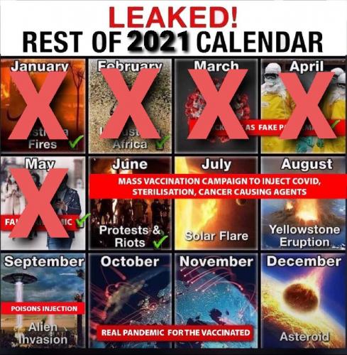 Leaked calendar