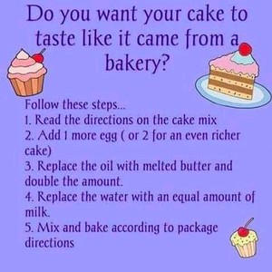 Recipe How to make cake taste like bakery cake