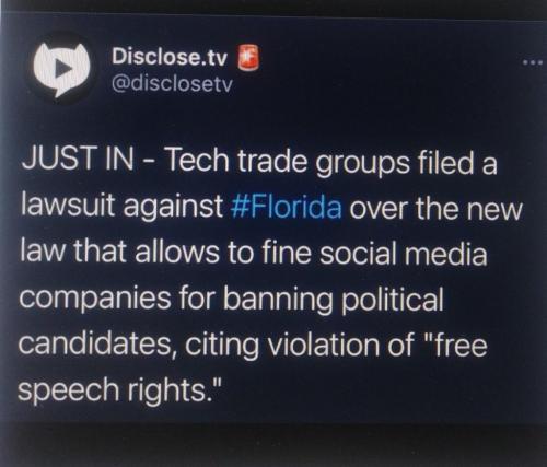 TECH SUES FLORIDA