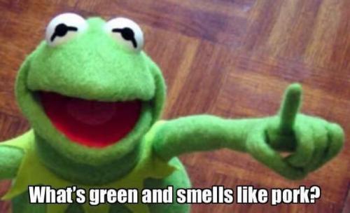 kermit smells