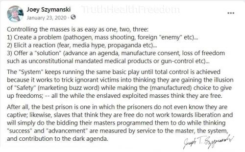 Controlling the masses anti freedom 101 signed