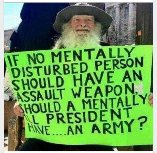 Should mentally ill Biden control our Army