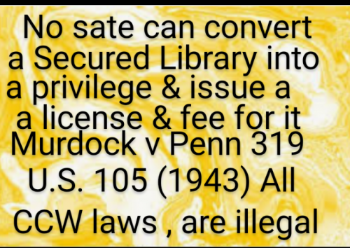 CCW LAW ARE ILLEGAL