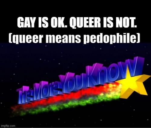 Gay is ok. Queer is not.