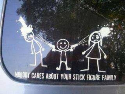 nobody cares about your stick figure family