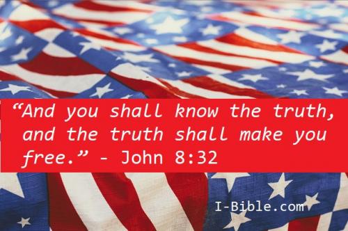 AMERICAN FLAG THE TRUTH SHALL SET YOU FREE IBIBLE