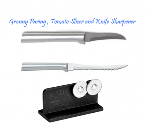 Knife Sharpener , granny and Tomato Slicer