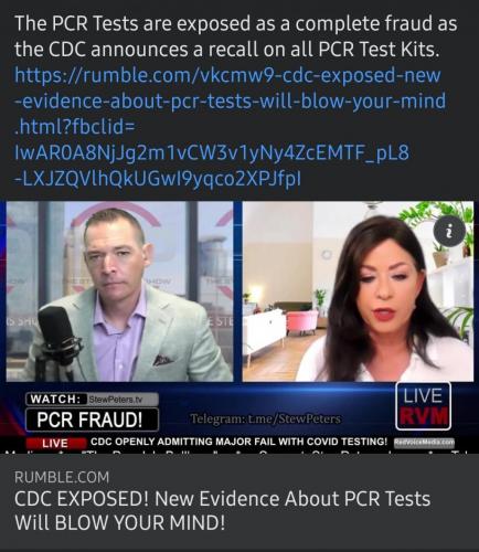 Pcr tests test kits are rigged