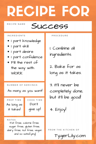 Recipe Card for Success