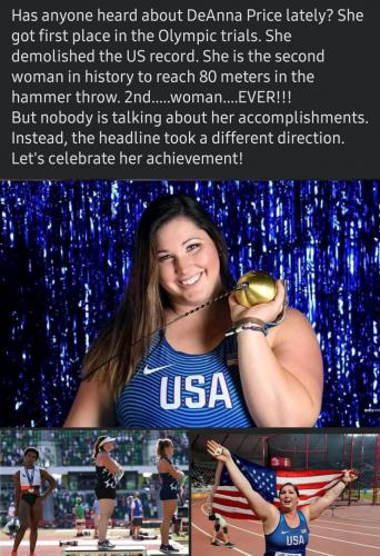 That's right nobody is talking about her victory