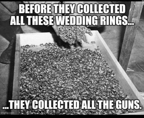 guns wedding rings