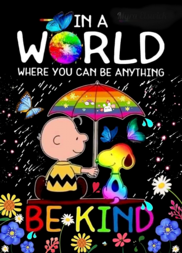 Be Kind in this world - Peanuts