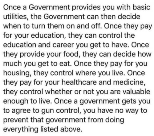 Once a Government provides...