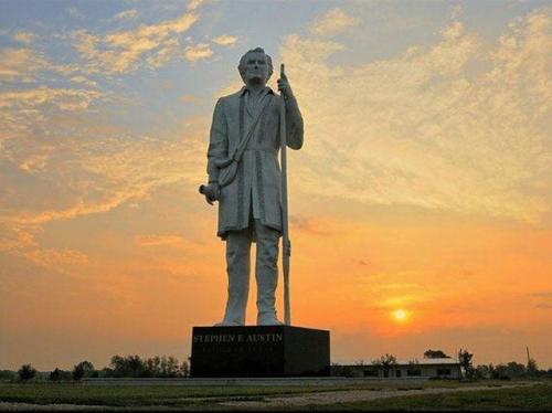 Stephen Austin statue - Angleton Texas