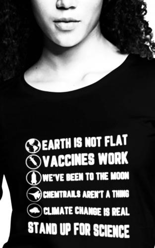 uniform opinion shirt earth flat vaccines moon chemtrails climate change science