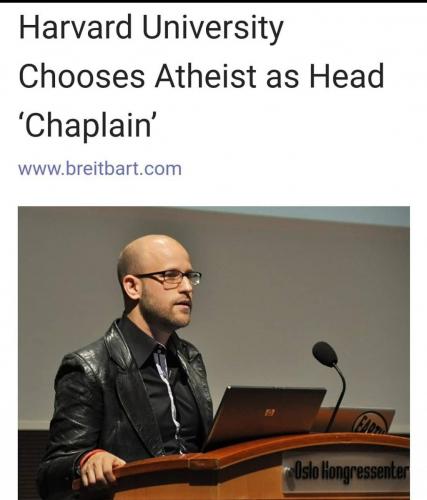 democrat religion harvard atheist head chaplainjpg