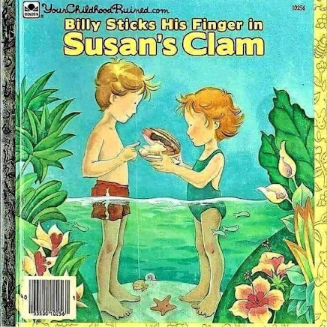 billy sticks his finger into susans clam