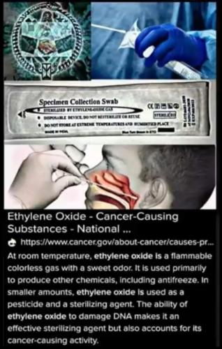 Covid swab contains ethylene oxide